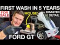 First Wash In 5 Years: Abandoned Ford GT Disaster Detail with Doug DeMuro!