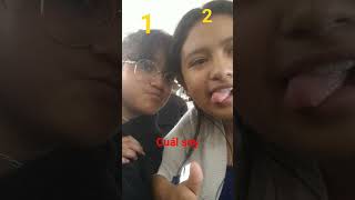 cuál soy (1)o (2)si adivinas cuál soy lla voy a subir videos con mi cara 😀