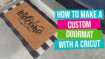 DIY Custom Doormat with Cricut | Easy Vinyl Stencil Tutorial for Beginners