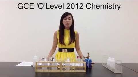 GCE O-Level Science Practical (Phy/Chem) Year 2012 - EXECUTION