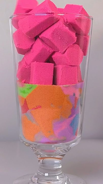 Very Satisfying Drop and Squish Kinetic Sand ASMR No.14 #sand #asmr