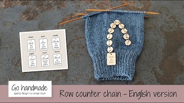 Row counter chain in wood - English version