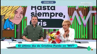 Más Vale Tarde se despide de Cristina Pardo tras cinco años con flores y poemas - Más Vale Tarde