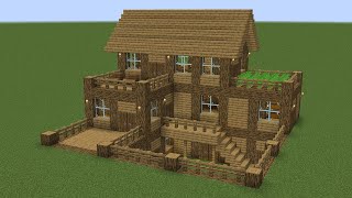 Minecraft  How to build a large survival house 4