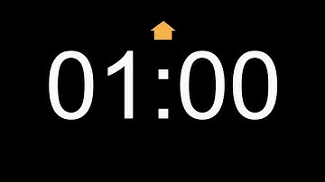 1 Minute Count Up Timer 00:00 to 00:59 (60 Seconds) #4k