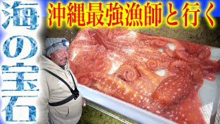 沖縄最強漁師と夜の漁で一攫千金！？釣具店で海の宝石売る！