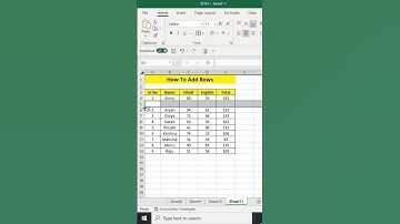 Insert Rows #excel #msexcel #msexceltutorial #msexceltricks #ytshorts #shortsvideo #shorts #tricks
