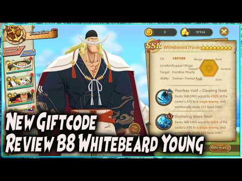 TANK RASA DPS?! REVIEW B8 WHITEBEARD YOUNG & NEW GIFTCODE 🔥 ONE