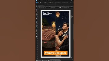 Save The Date Card Design in Affinity Designer #weddingposter #affinitydesigner #affinity
