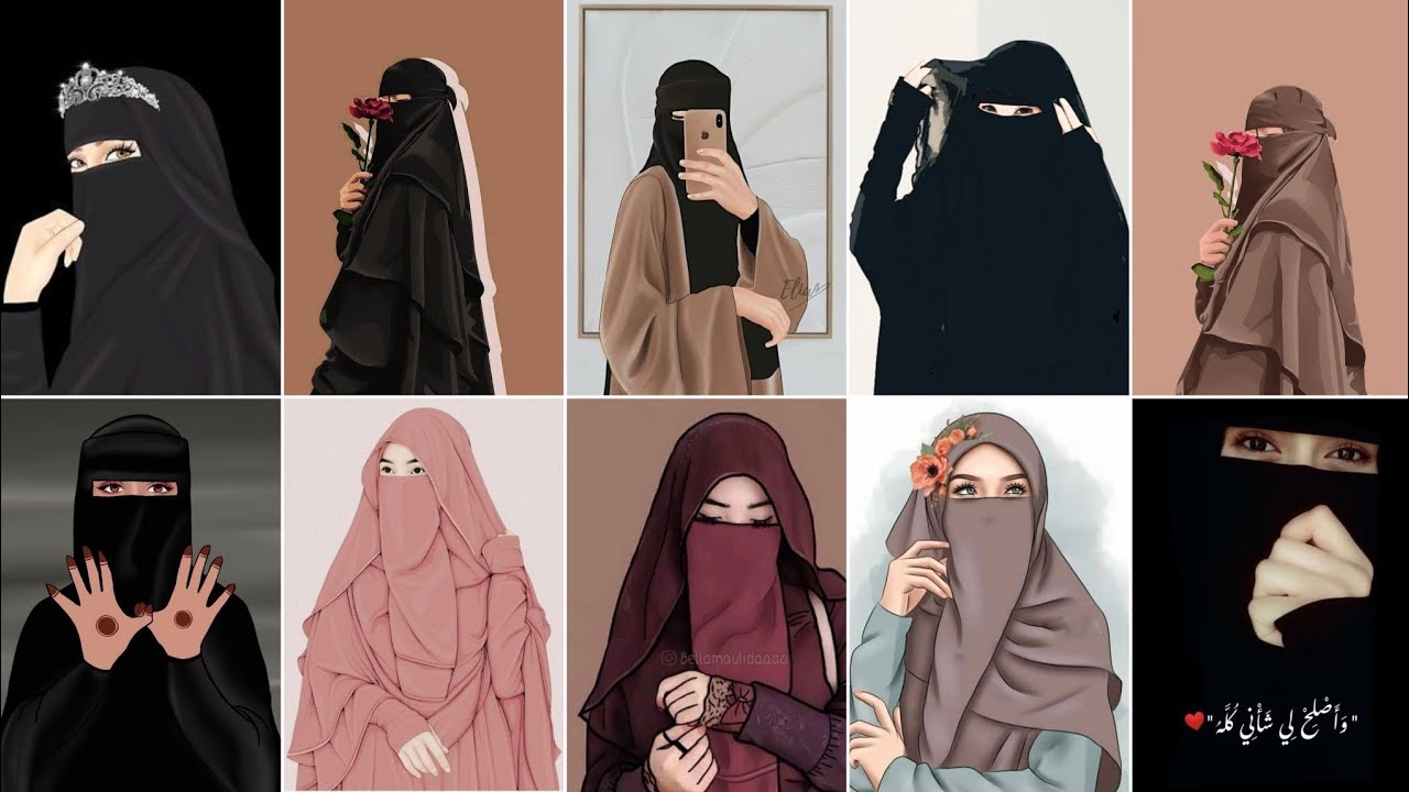 Hijab cartoon girl picture/hijab cartoon dpz/hijab cartoon dp/hijab cartoon  profile picture/hijab dp 