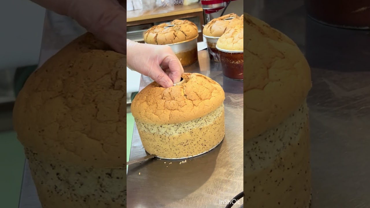 Earl Gray chiffon cake #cake #chiffoncake #シフォンケーキ
