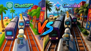 ChatGPT vs Gemini : Who Can Make Subway Surfers Game In 5 Minutes? screenshot 5