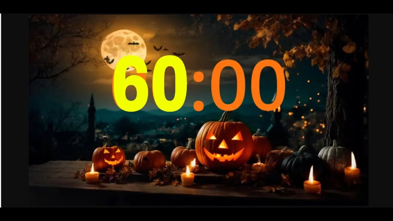 60 Minutes Halloween Countdown Timer #halloweenambience #halloweenmusic ...