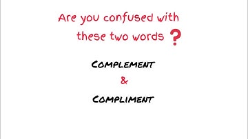 Compliment vs Complement #meaning #educationalvideo #english