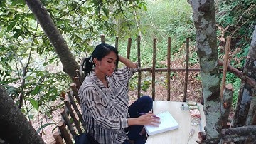 Treehouse Project (Part 2) | building 1st floor, fence & palm roof