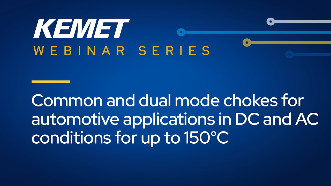 Common and Dual Mode Chokes for Automotive Applications in DC and AC ...