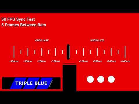 50FPS 2 Minute Video/Audio Sync-test