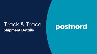Track & Trace Details – PostNord Portal Business