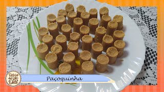 RECEITA PAÇOQUINHA DE AMENDOIM - COM APENAS 3 INGREDIENTES E FICA IGUAL A DO MERCADO .