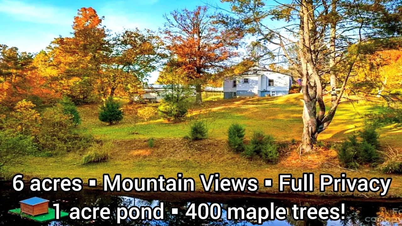 North Carolina Homes For Sale 235k 2bd 6.5 acres Pond North