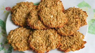 Овсяное печенье с яблоками и имбирём, без сахара, без муки, без яиц. Овсяное печенье с яблоками и имбирём, без сахара, без муки, без яиц.
