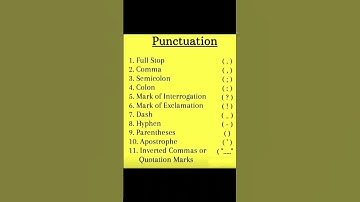 Punctuation marks