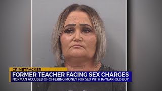 Former teacher facing sex charges
