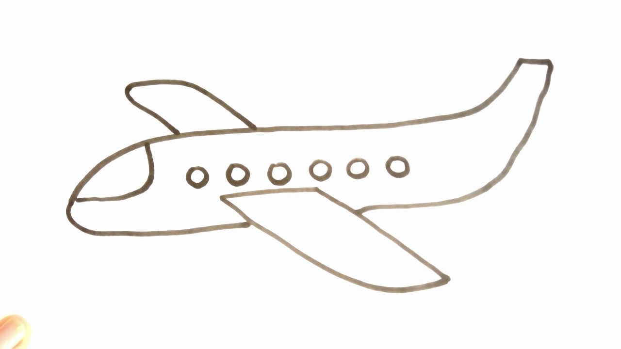 Uçak Resmi - Nasıl çizilir? Kolay resim - YouTube