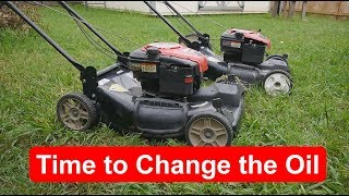 Briggs and Stratton Lawn Mower Oil Change