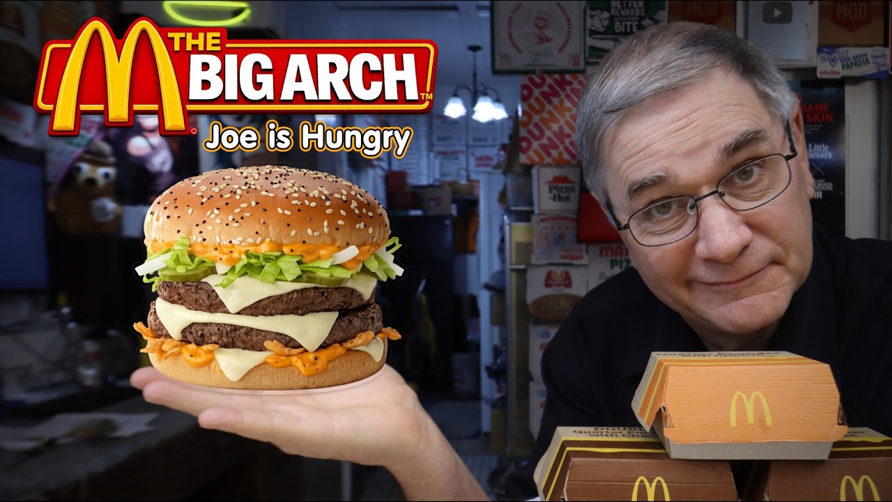McDonald's NEW Big Arch Burger $8.89 1020 Cal Review 🌡️⚖️ Joe Is Hungry