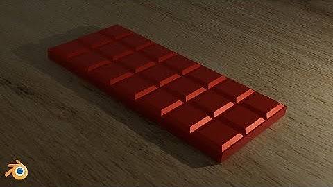 Blender 2.91 - Making a 3D Chocolate Bar Timelapse [Cycles render engine]