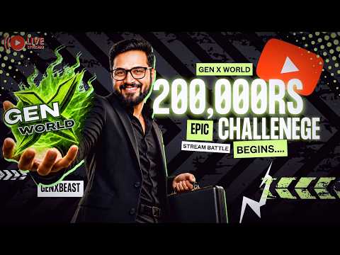 200K NON STOP LIVE STREAMING CHALLENGE  DAY 4  @GenXworld04​