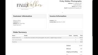 HTML5 Invoice Setup