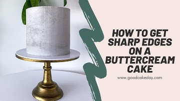 How to get sharp edges on a buttercream cake - Freehand