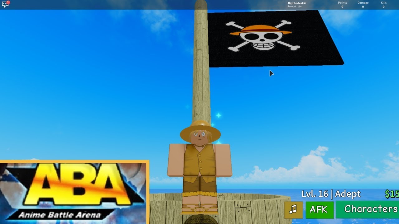 Golden Luffy Gameplay Anime Battle Arena Roblox Youtube - roblox anime battle arena luffy