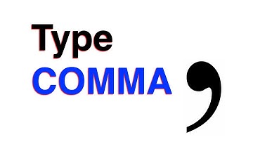 How To Type Comma in Keyboard