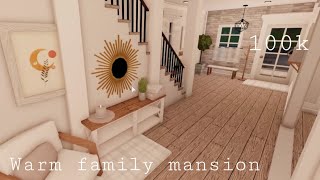 Roblox Bloxburg | Warm Family Mansion 100k | House Build