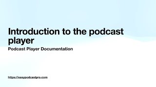 1. Introduction to the podcast player screenshot 4