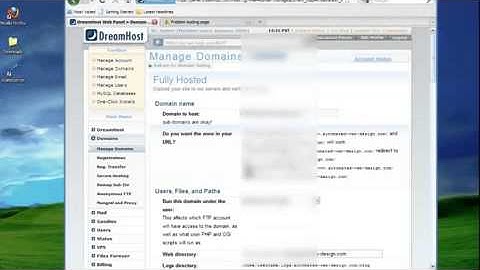 Automated Web Design   Setting up Dreamhost Website Hosting