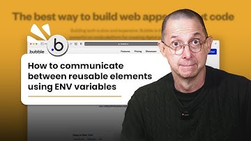 How to communicate between reusable elements using ENV Variables in Bubble.io