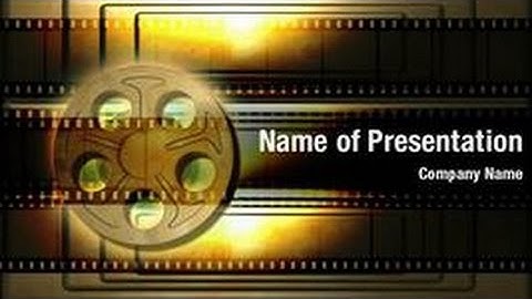 Movies PowerPoint Video Template Backgrounds - DigitalOfficePro #01118V