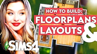 HOW TO BUILD Floorplans and Layouts in The Sims 4 // Sims 4 Floorplan Building Tips and Tutorial