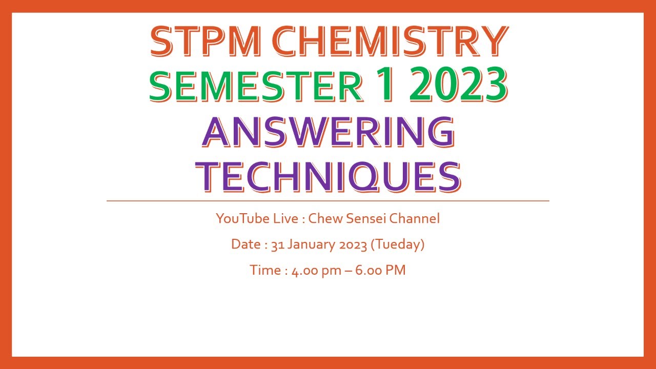 stpm chemistry coursework 2022