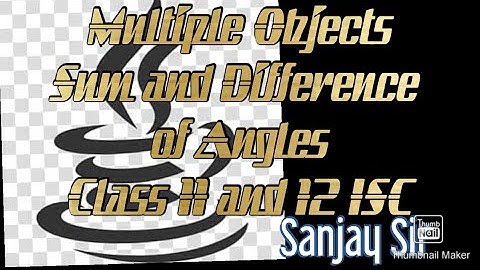 Multiple Objects | Passing objects to function | Java | ISC | Class 12