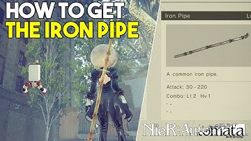Nier: Automata How To Get The Iron Pipe (Secret Weapon Location)