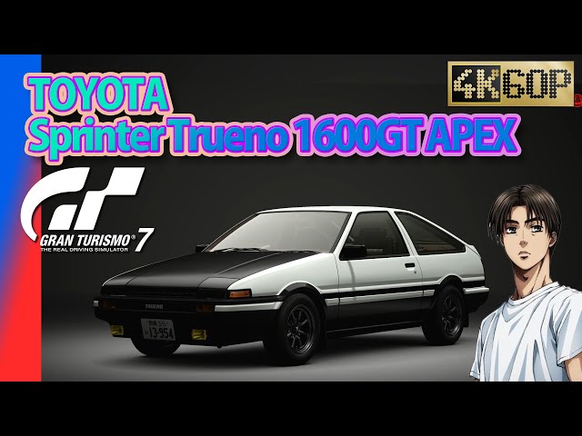 GT7【PS5 4K60P】TOYOTA Sprinter Trueno 1600GT APEX Takumi Ver