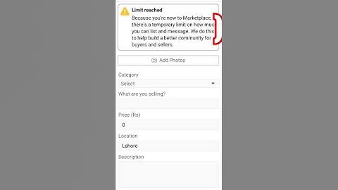 Facebook marketplace limit reached problem solve | #shorts #youtubeshorts