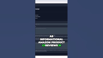 Boost Website Content Creation with AI Setting up Campaign  Product Reviews