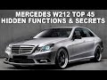 Mercedes W212 Top 45 Hidden Functions, Secrets and Useful Tips / Full Secrets on Mercedes W212