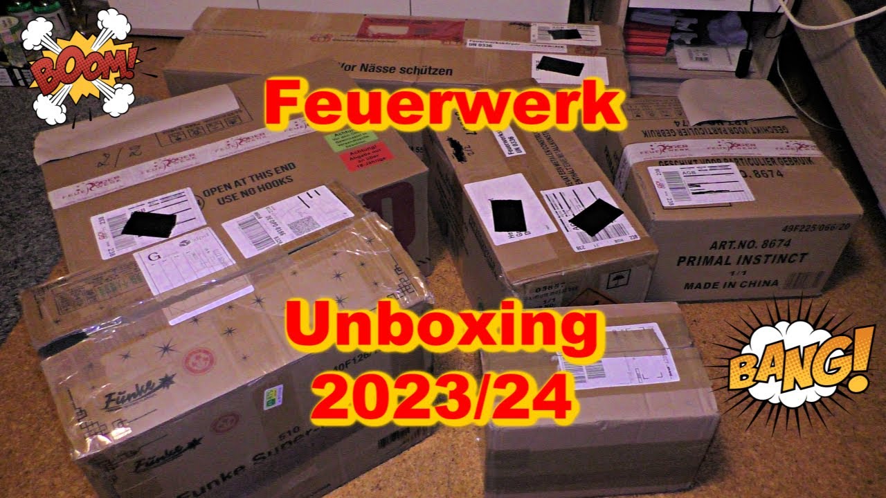 XXL Feuerwerk Unboxing Silvester 2023/24 - Röder und Vitrine